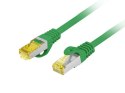 Patchcord kat.6 S/FTP 3m zielony
