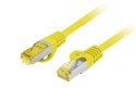 Patchcord kat.6 S/FTP 3m żółty