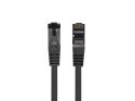 Patchcord kat.8.1 S/FTP LSZH CU 0.5m czarny fluke passed