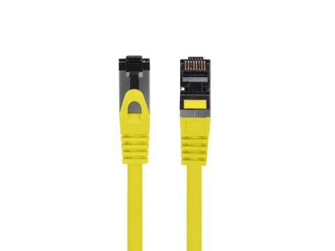 Patchcord kat.8.1 S/FTP LSZH CU 0.5m żółty fluke passed Patchcord kat.8.1 S/FTP LSZH CU 0.5m żółty fluke passed