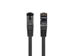 Patchcord kat.8.1 S/FTP LSZH CU 1.5m czarny fluke passed