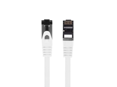 Patchcord kat.8.1 S/FTP LSZH CU 1m biały fluke passed Patchcord kat.8.1 S/FTP LSZH CU 1m biały fluke passed