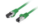 Patchcord kat.8.1 S/FTP LSZH CU 3m zielony fluke passed