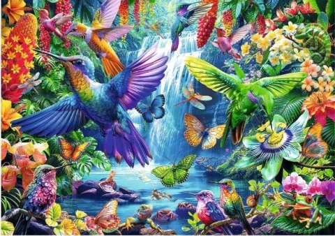 Puzzle 1000 elementów Kolibry w tropikach