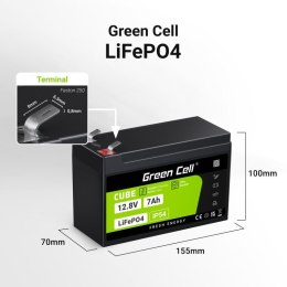 Akumulator CUBE LiFePO4 7Ah 12V/12.8V 89.6Wh