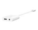 Adapter USB-C to 3.5 MM AUDIO + kabel USB-C biały