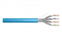 Kabel instalacyjny kat.6A, U/FTP, Eca, AWG 23/1, LSOH, 305m, karton, Niebieski