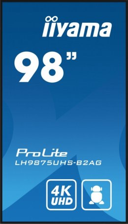 Monitor 98 cali LH9875UHS-B2AG,24/7,IPS,ANDROID.11,4K,3xHDMI,DP,RJ45, VGA,DVI,2xUSB