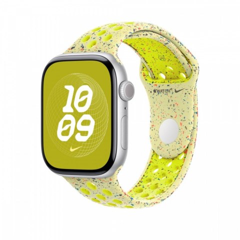 Pasek sportowy Nike w kolorze promiennym zielonożółtym do koperty 46 mm - rozmiar M/L Pasek sportowy Nike w kolorze promiennym zielonożółtym do koperty 46 mm - rozmiar M/L