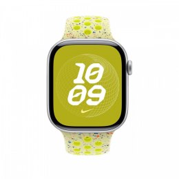 Pasek sportowy Nike w kolorze promiennym zielonożółtym do koperty 46 mm - rozmiar S/M