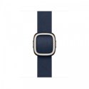 Pasek w kolorze głębinowego błękitu z klamrą nowoczesną do koperty 42 mm - rozmiar L