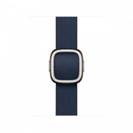 Pasek w kolorze głębinowego błękitu z klamrą nowoczesną do koperty 42 mm - rozmiar L