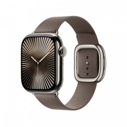 Pasek w kolorze szarobrązowym z klamrą nowoczesną do koperty 42 mm - rozmiar S