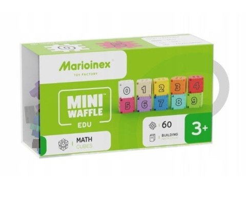 Klocki Mini Waffle Edu - Kostki matematyczne 60 elementów