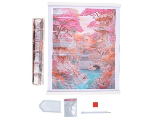 Plakat Crystal Art Kwitnąca Wiśnia