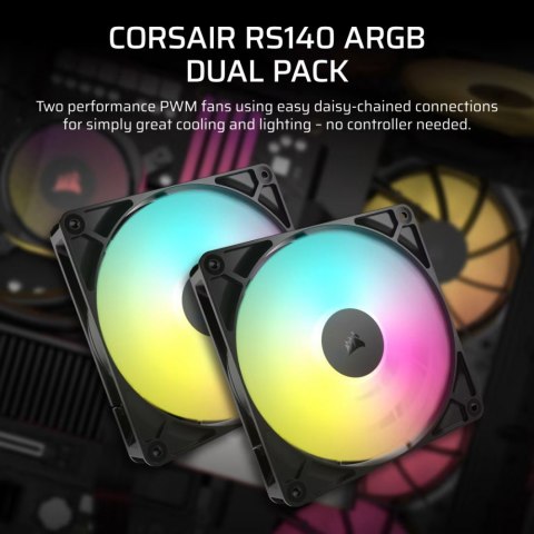Wentylator RS140 ARGB 140mm Fan Single Pack Wentylator RS140 ARGB 140mm Fan Single Pack
