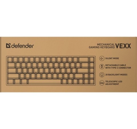 Klawiatura mechaniczna VEXX GK-084 podświetlenie RGB Biała