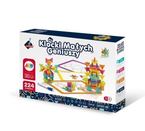 Klocki Geometryczne Śnieżynki 224 elementów