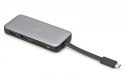 Stacja dokująca podróżna USB-C 7 portowa, max. 4K/60Hz z HDR, HDMI, USB-A 3.2 Gen1, Gigabit Ethernet, SD/Micro SD, PD 100W