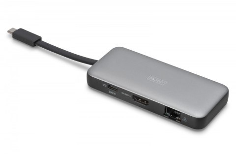 Stacja dokująca podróżna USB-C 7 portowa, max. 4K/60Hz z HDR, HDMI, USB-A 3.2 Gen1, Gigabit Ethernet, SD/Micro SD, PD 100W Stacja dokująca podróżna USB-C 7 portowa, max. 4K/60Hz z HDR, HDMI, USB-A 3.2 Gen1, Gigabit Ethernet, SD/Micro SD, PD 100W