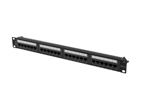 Patchpanel 24 port 1U KAT6A PPUA-1024-B Czarny Patchpanel 24 port 1U KAT6A PPUA-1024-B Czarny