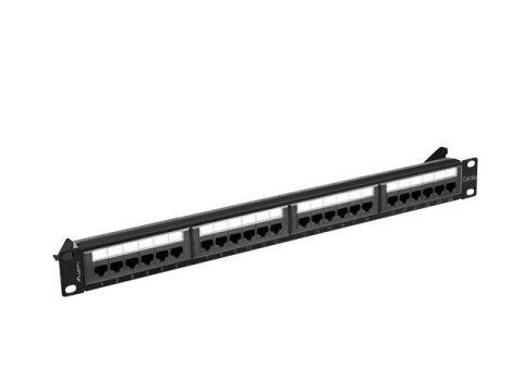 Patchpanel 24 port 1U KAT6A PPUA-1024-B Czarny Patchpanel 24 port 1U KAT6A PPUA-1024-B Czarny