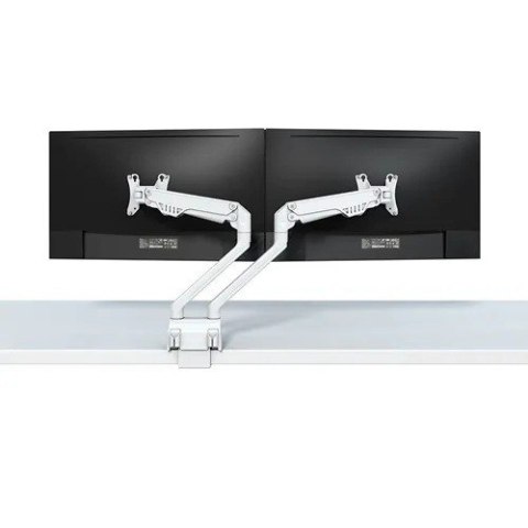 Uchwyt biurkowy FPMA-D750DWHITE2 na 2 ekrany 10-32 cali 75x75-100x100 2-8kg h:20-51cm PIVOT 180 stopni Uchwyt biurkowy FPMA-D750DWHITE2 na 2 ekrany 10-32 cali 75x75-100x100 2-8kg h:20-51cm PIVOT 180 stopni