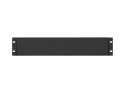 Szuflada do szaf 19 cali 2U 360mm czarna 2U/483x360mm udźwig do 90kg montaż 4 punktowy