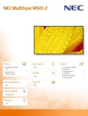 Monitor wielkoformatowy MultiSync M501-2 50 cali UHD 500cd/m2 24/7