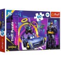 Puzzle 60 elementów Batman i jego pojazdy