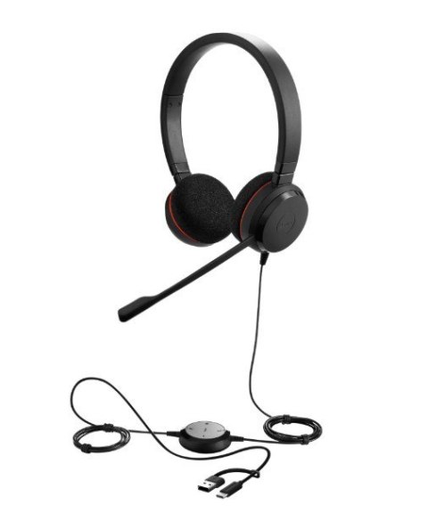 Słuchawki Evolve 20 USB-A amp C MS Stereo