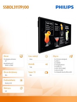 Monitor 55BDL3117P 55 cali Public display