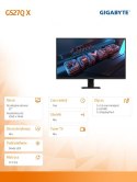 Monitor 27 cali GS27Q X WQHD IPS HDMIx2 DPx2 240HZ
