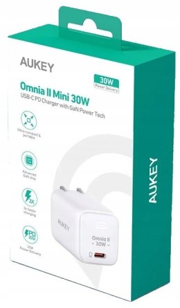 PA-B1L White Omnia II Mini ładowarka sieciowa 1xUSB-C PowerDelivery 30W 5A