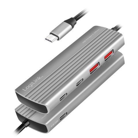 Hub USB3.2 Gen2, 2xUSB A, 2x USB-C, PD, 100W Hub USB3.2 Gen2, 2xUSB A, 2x USB-C, PD, 100W