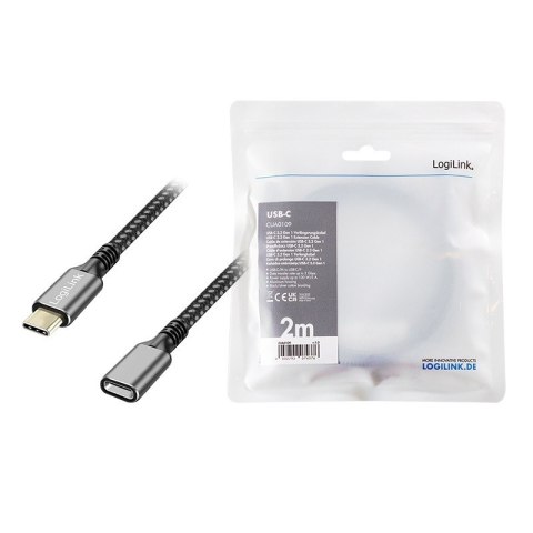 Kabel USB3.2 gen1 TypeC do USB-C/F, PD, 2m