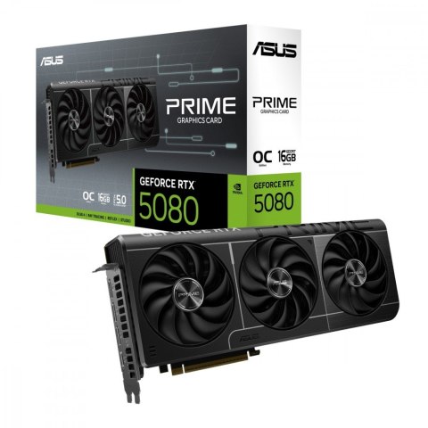 Karta graficzna GeForce RTX 5080 Prime OC 16GB GDDR7 256bit 3DP/HDMI Karta graficzna GeForce RTX 5080 Prime OC 16GB GDDR7 256bit 3DP/HDMI