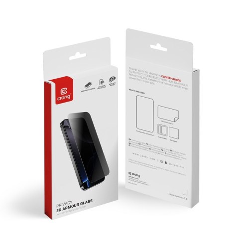 Privacy 3D Armour Glass - Hartowane szkło prywatyzujące iPhone 17 / iPhone 17 Pro / iPhone 16 Pro Privacy 3D Armour Glass - Hartowane szkło prywatyzujące iPhone 17 / iPhone 17 Pro / iPhone 16 Pro