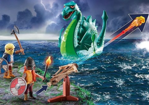 Zestaw z figurkami My Life 71830 Wiking z morskim potworem