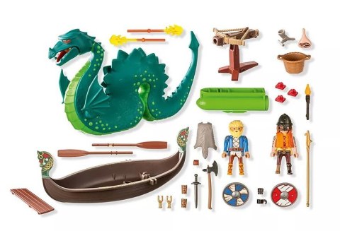 Zestaw z figurkami My Life 71830 Wiking z morskim potworem