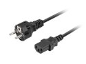 Kabel zasilający CCE 7/7 - IEC 320 C13 2M VDE prosty czarny