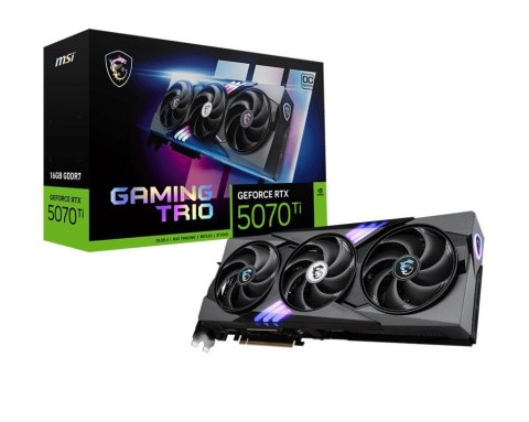 Karta graficzna GeForce RTX 5070 Ti 16G GAMING TRIO OC PLUS GDDR7 256bit Karta graficzna GeForce RTX 5070 Ti 16G GAMING TRIO OC PLUS GDDR7 256bit