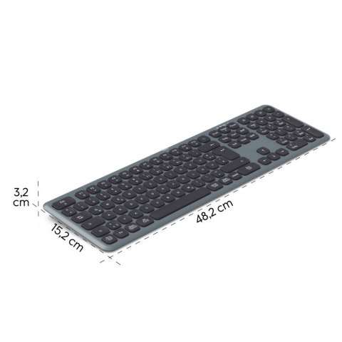 Klawiatura WK-550 multi device Czarno-szara