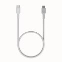 Kabel USB-C-USB-C PowerStream 100W oplot 0,3m biały