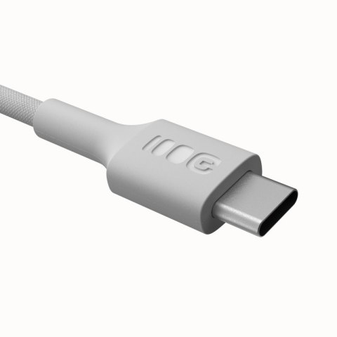 Kabel USB-C-USB-C PowerStream 100W oplot 0,3m biały