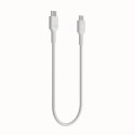 Kabel USB-C-USB-C PowerStream 100W oplot 0,3m biały