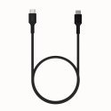 Kabel USB-C-USB-C PowerStream 100W oplot 0.3m czarny