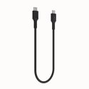 Kabel USB-C-USB-C PowerStream 100W oplot 0.3m czarny
