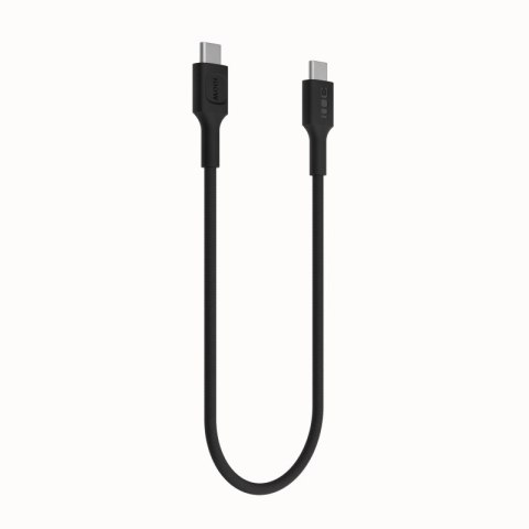 Kabel USB-C-USB-C PowerStream 100W oplot 0.3m czarny