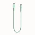 Kabel USB-C-USB-C PowerStream 100W oplot 0.3m zielony
